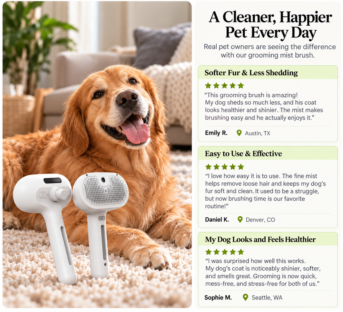 FurHush Pet Brush